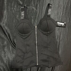 Spirit Halloween Black Corset Top